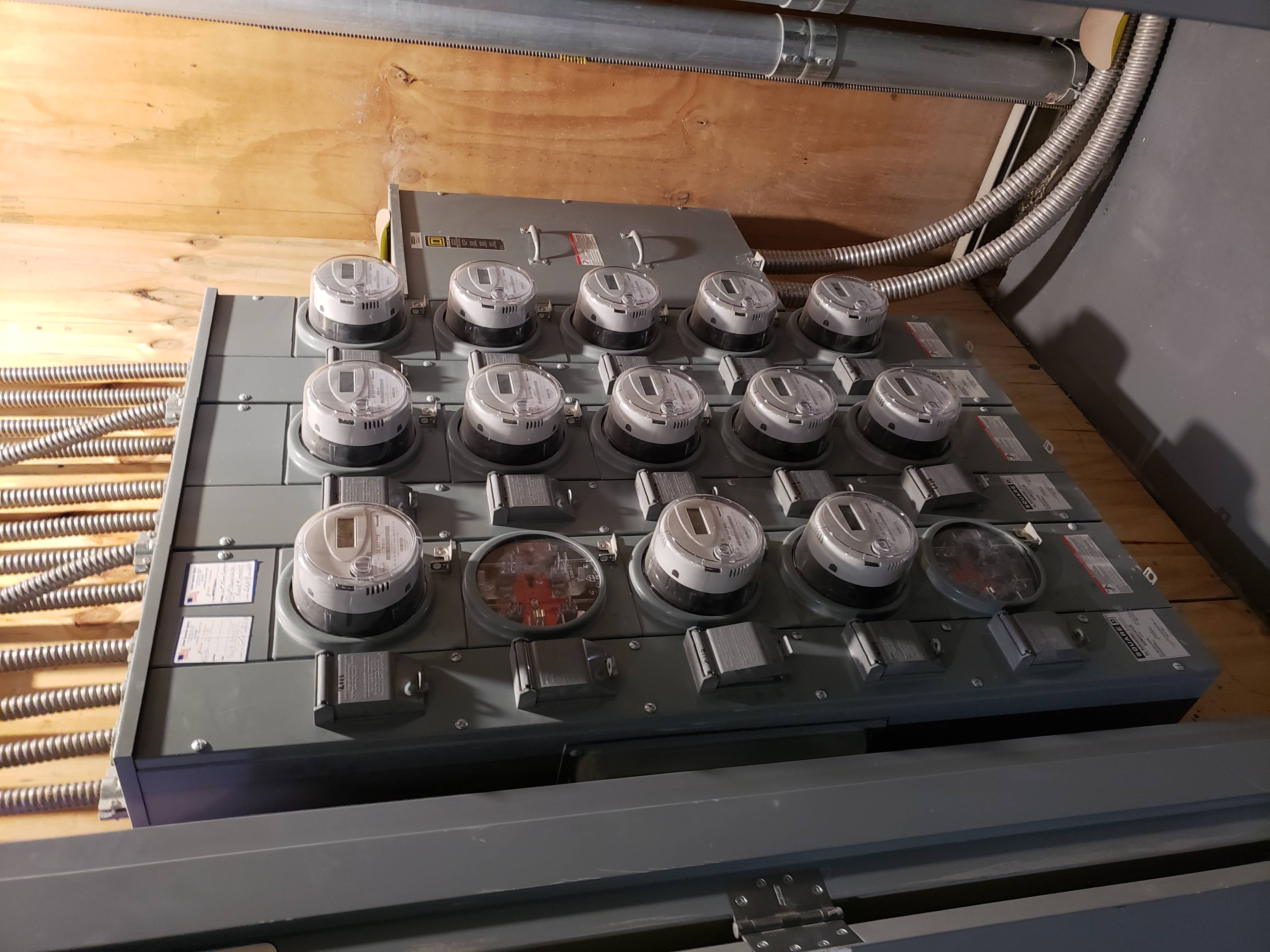 Multi-tenant meter stack